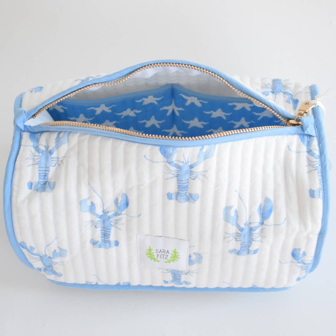 Cosmetic Pouch, Blue Lobster