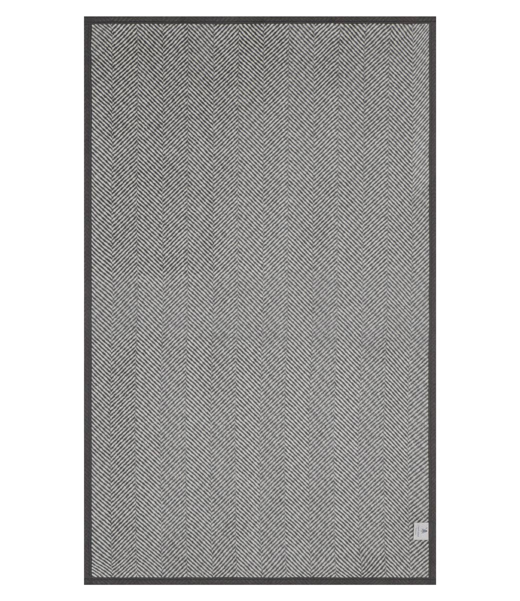 Harborview Herringbone Ash Midi Blanket: Original Size