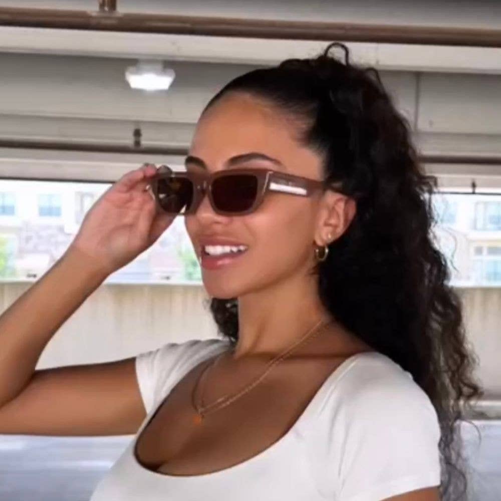 Drew Polarized Sunglasses: Taupe