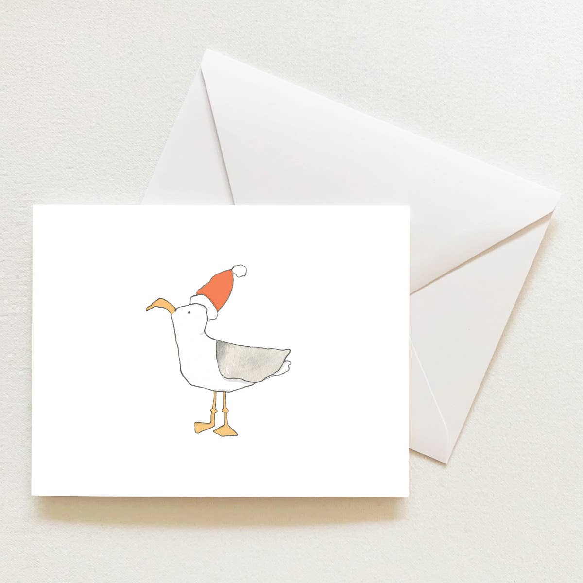 Santa Gull Sleeved Note Card