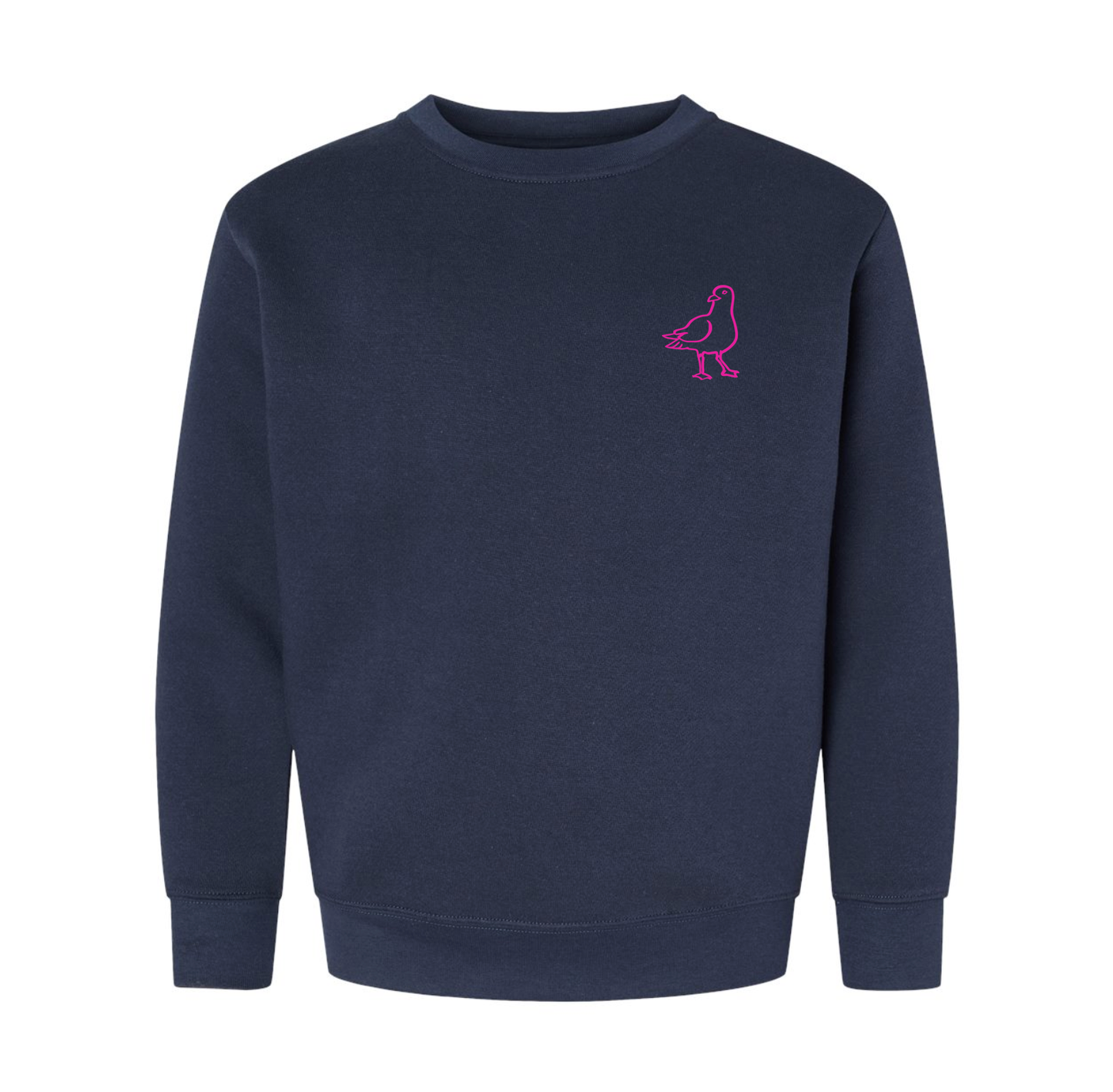 Iconic Local Youth Crewneck - Navy + Pink