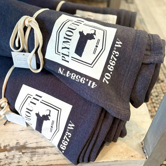 Plymouth Emblem Sweatshirt Blanket - Midnight