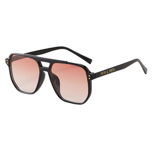 Skye Sunglasses: Black/Rose