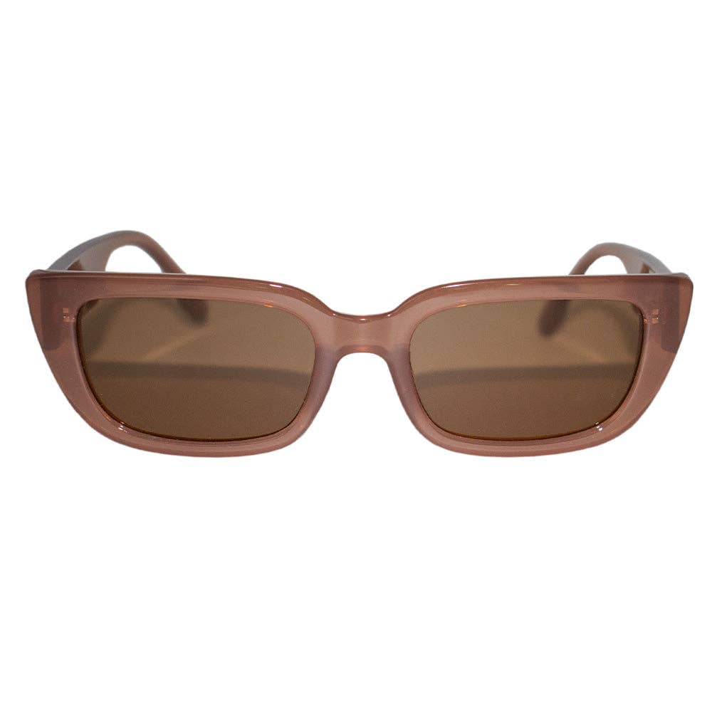 Drew Polarized Sunglasses: Taupe