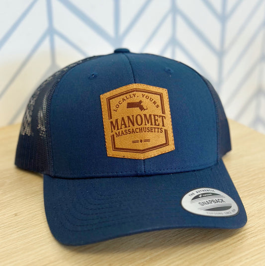Manomet Massachusetts Trucker Hat - Navy