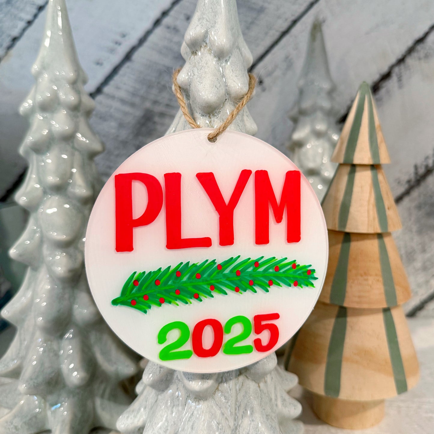 PLYM 2025 Hand Painted Ornament