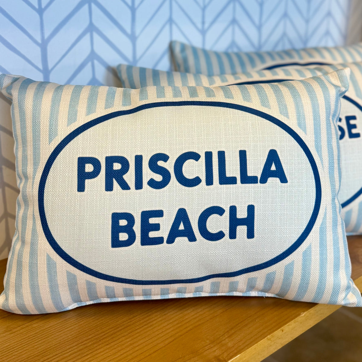 Oval Stripe Priscilla Beach Pillow