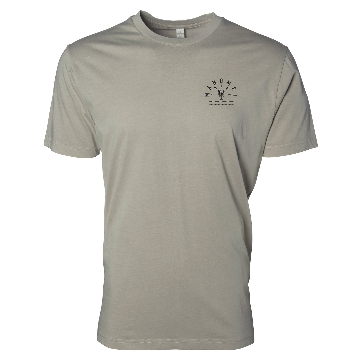 Arched Manomet Point Lobster T-Shirt - Cement