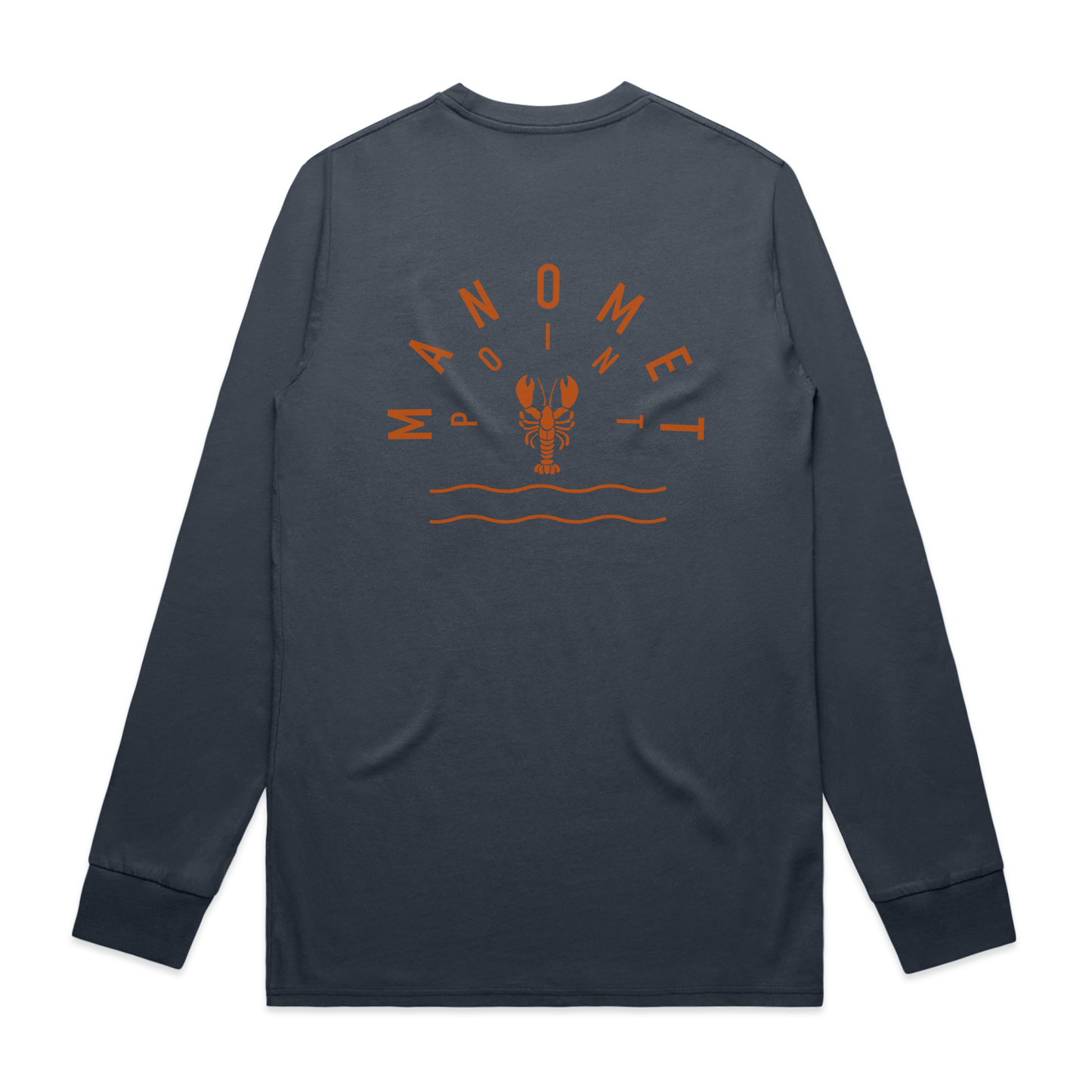 Arched Manomet Point Lobster Long Sleeve - Atlantic Blue