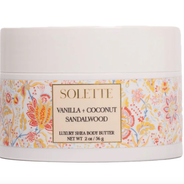 Mini Shea Body Butter - Vanilla + Coconut Sandalwood
