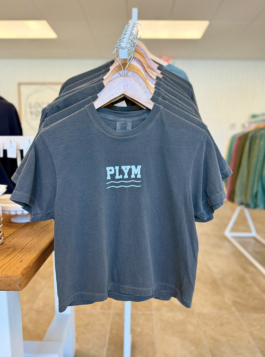 PLYM Icons of Summer - Boxy Cropped T-Shirt (Pepper)