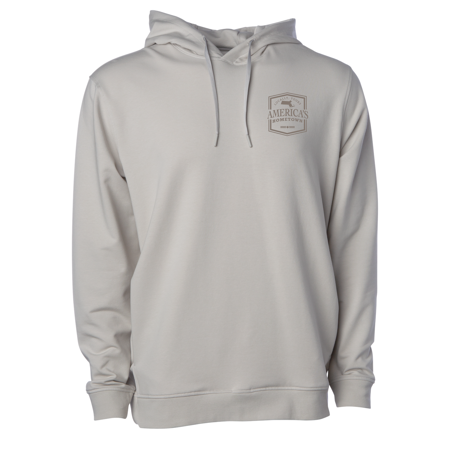 Americas Hometown Emblem Mens Hoodie - Smoke