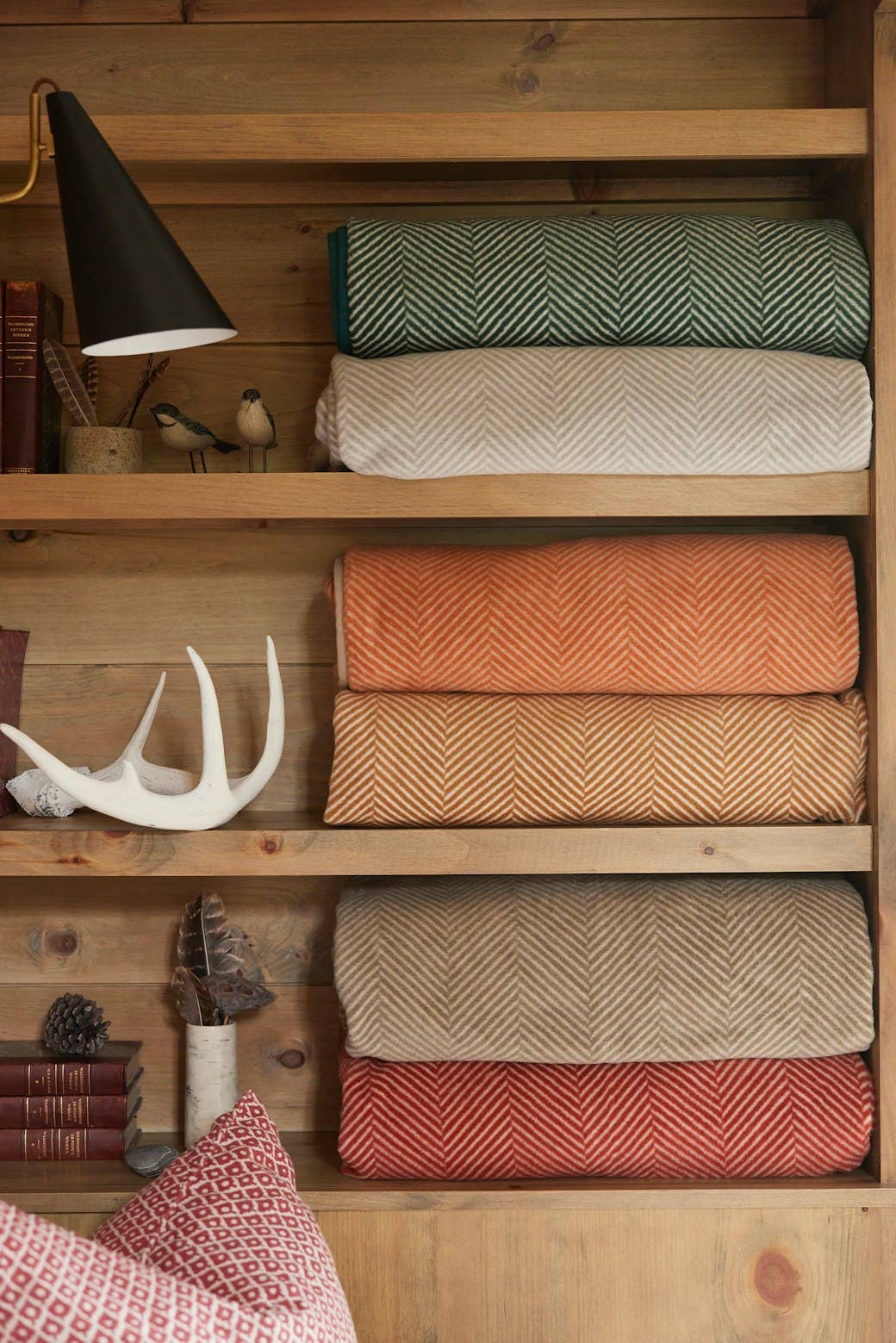 Harborview Herringbone Dune Blanket: Original Size