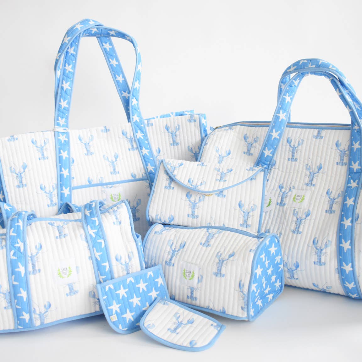 Cosmetic Pouch, Blue Lobster