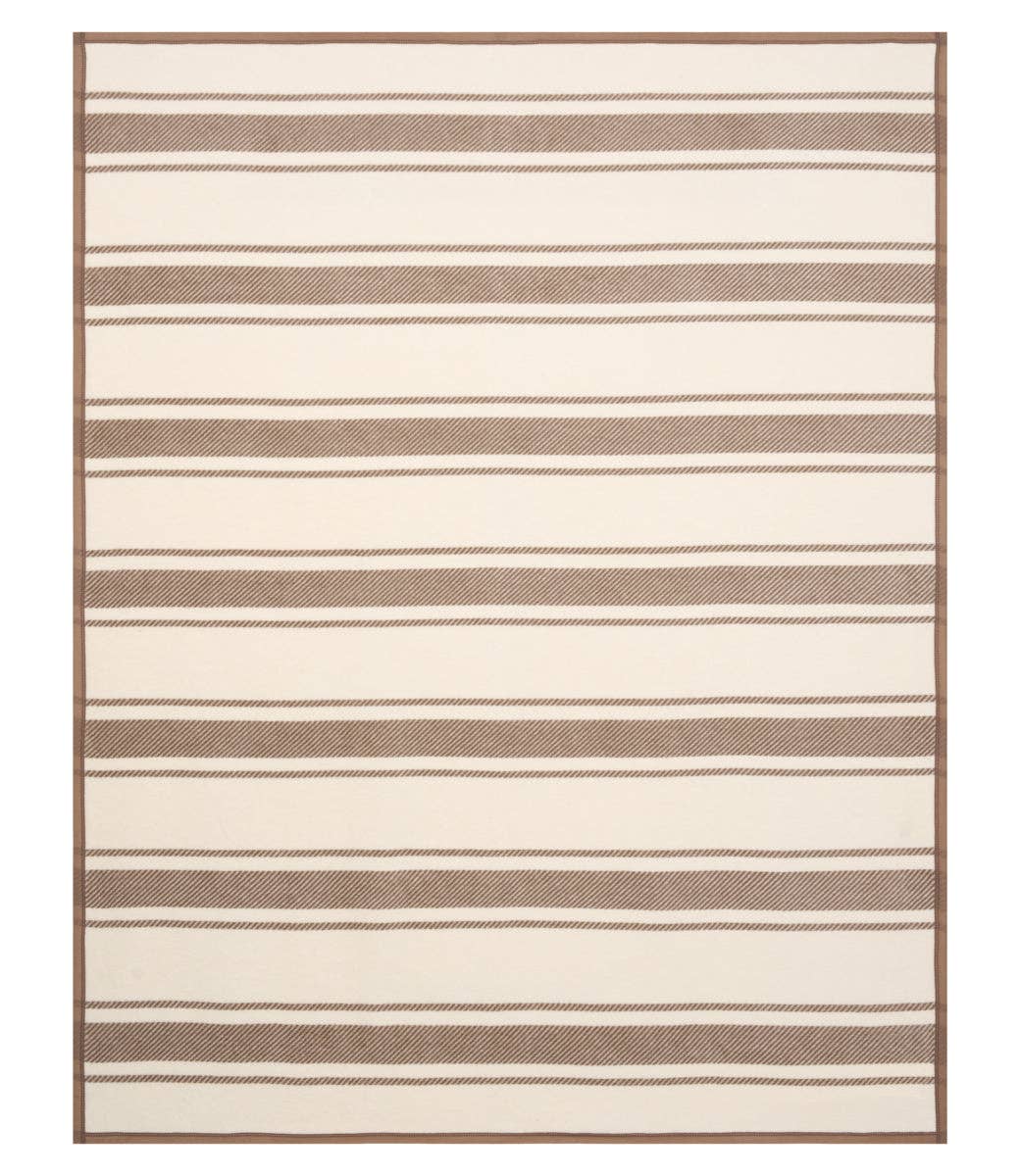 Dockside Stripe Sepia Blanket: Original Size