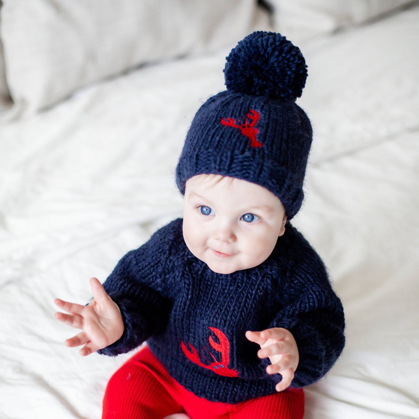 Lobster Beanie Hat for Baby & Kids: S (0-6 months)