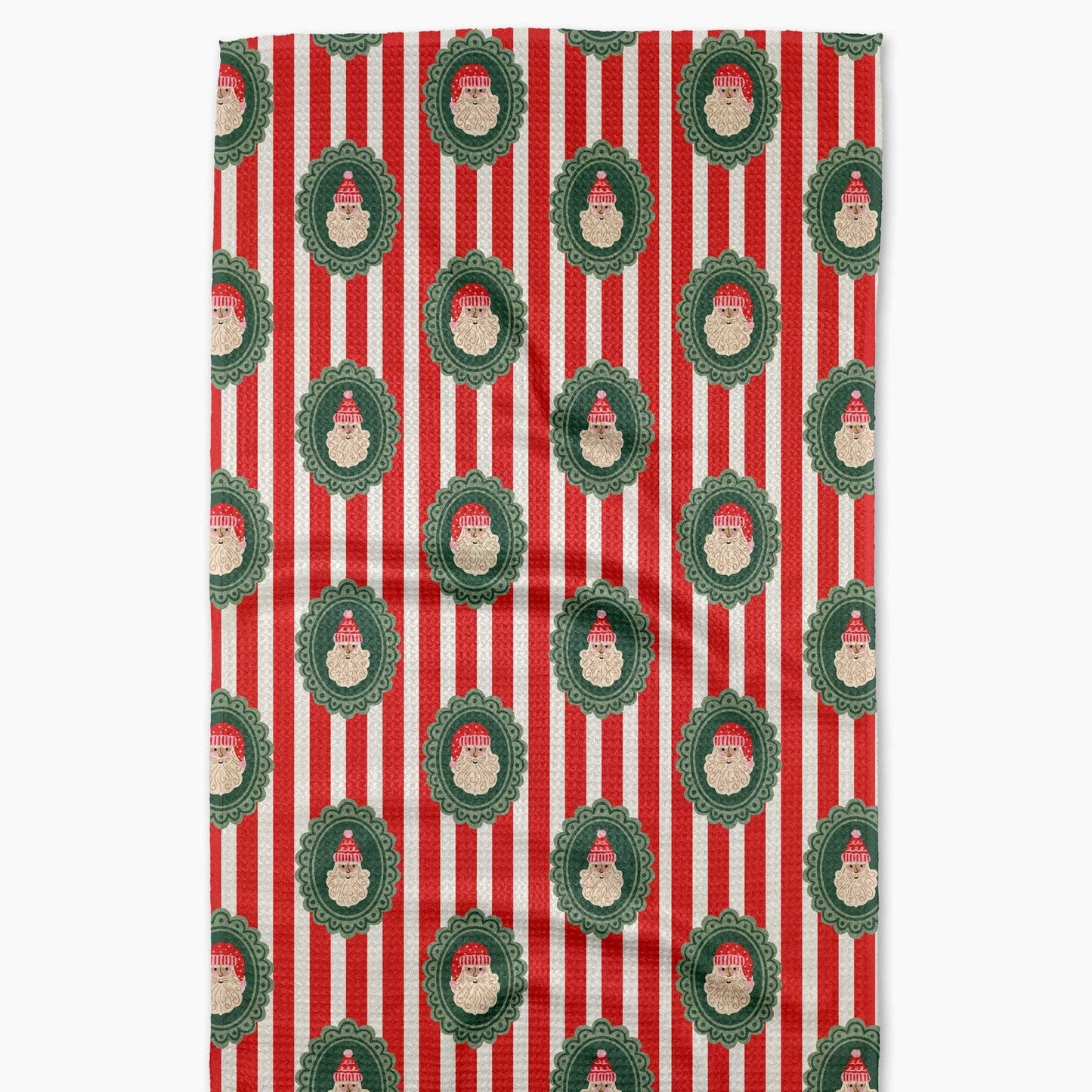 Striped Santa Tea Towel