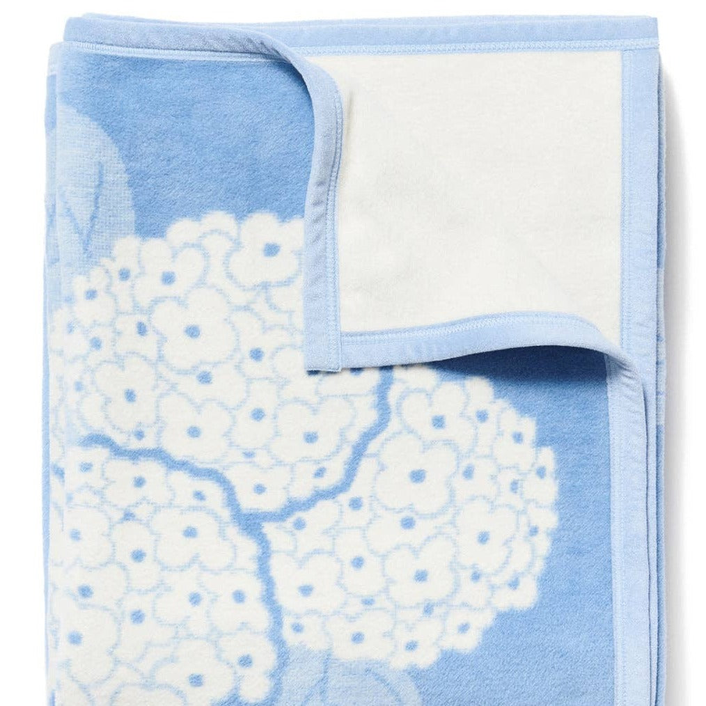 Hydrangeas Light Blue Blanket