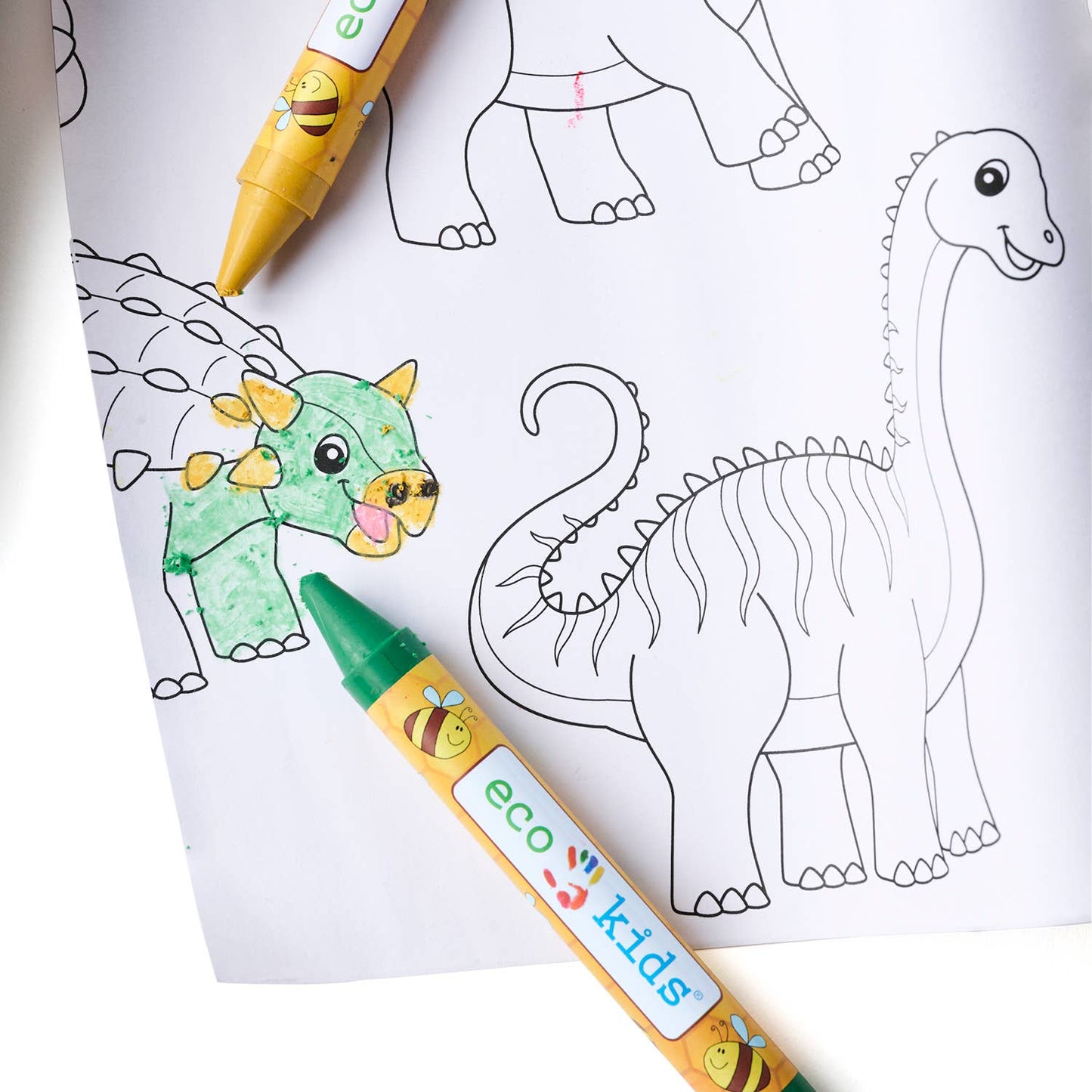dinosaur coloring scroll