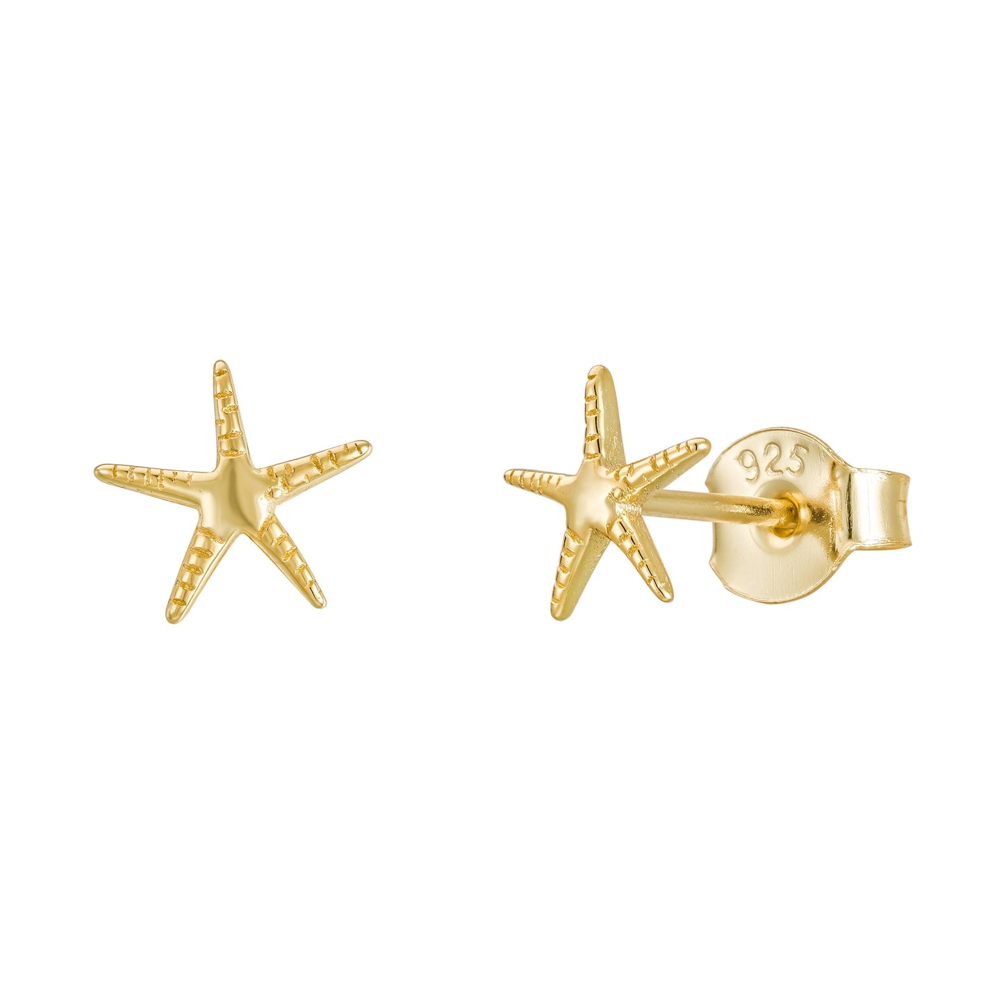 Mar Stud Earrings: Gold