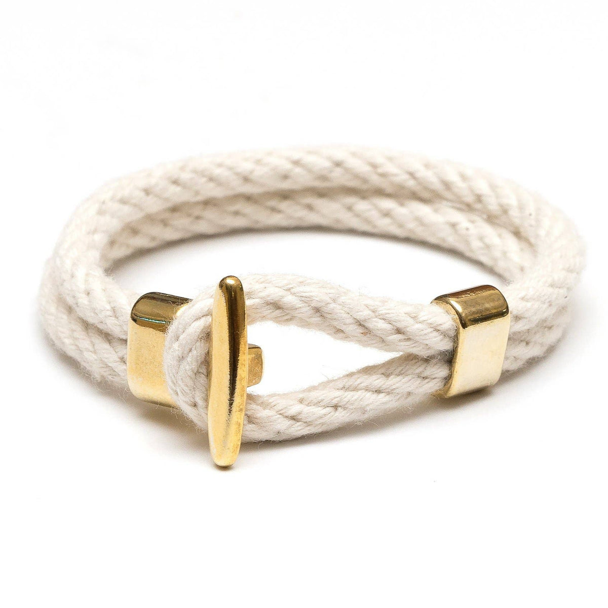 Camden - Ivory/Gold - Nautical Rope Bracelet