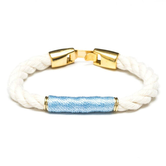 Beacon Bracelet - Ivory/Light Blue/Gold