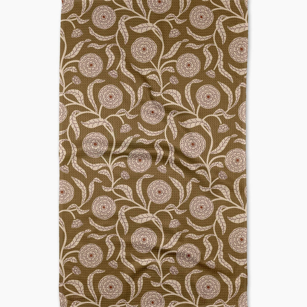 Falling Flowers Tea Towel