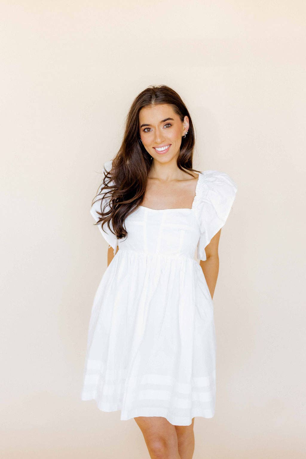 Screwback Stud Earrings - Cooper Clear Gold