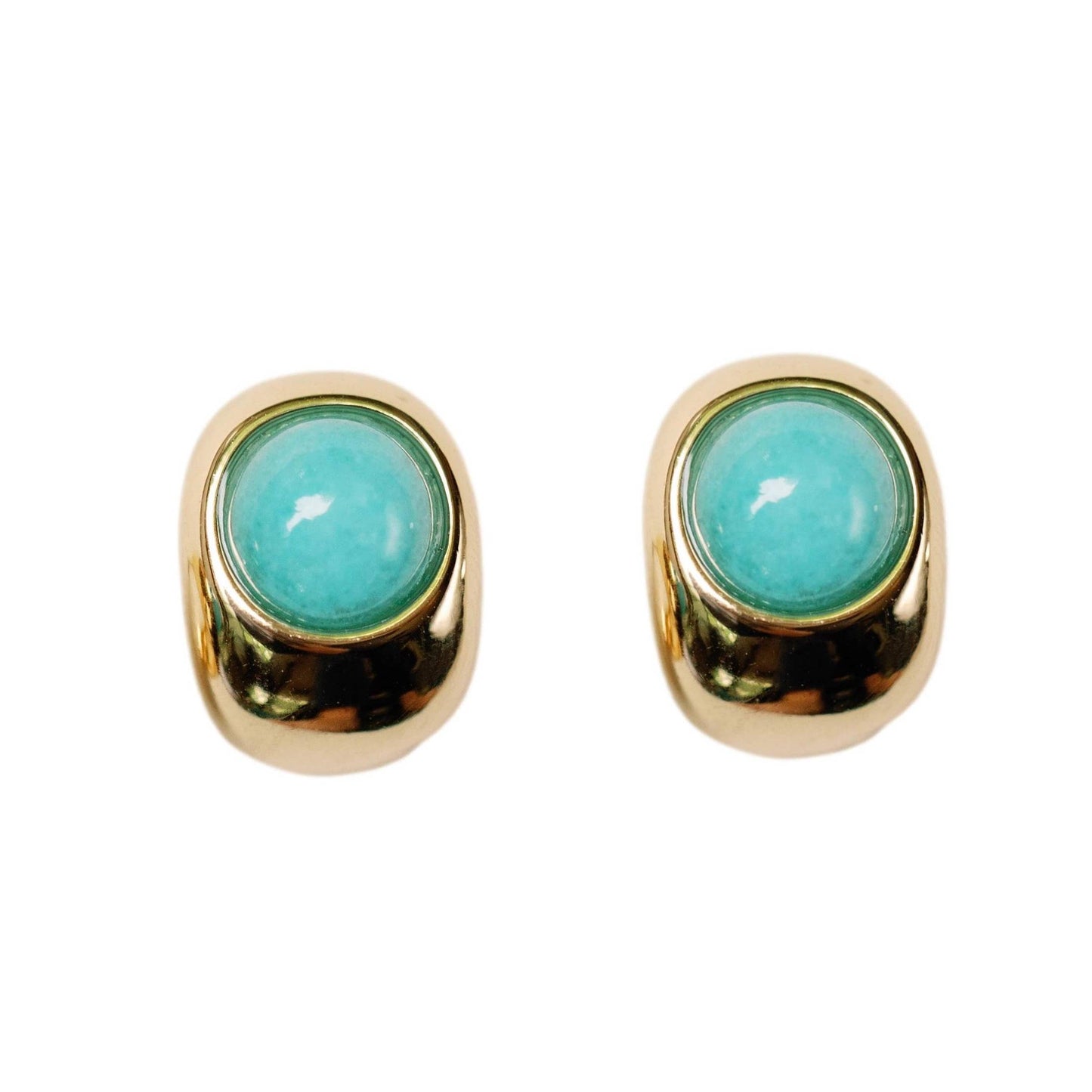 Turquoise Huggie Mini Hoop Earrings