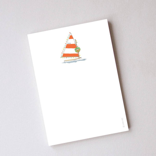 Holiday Sailboat Notepad
