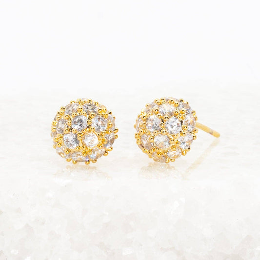 Lustre Bloom Studs in Gold