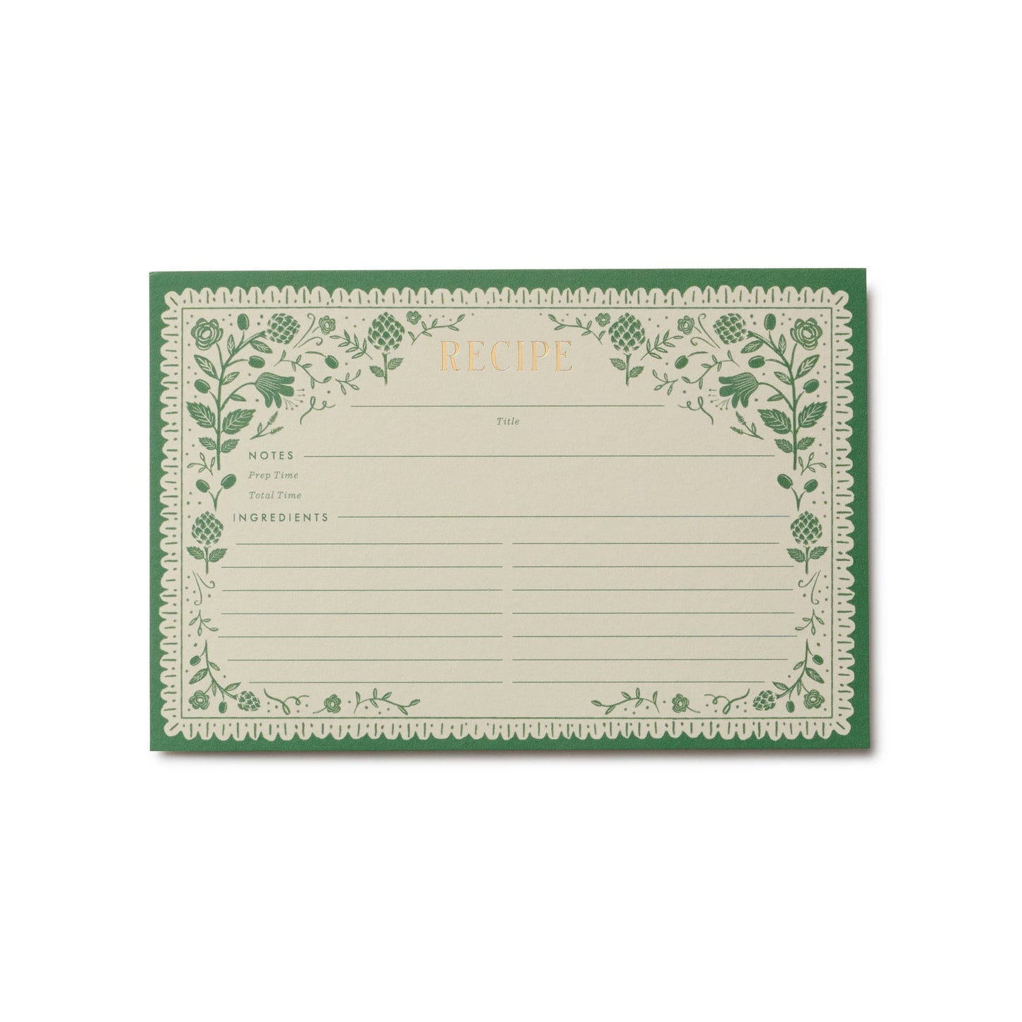 Pack of 12 Artichoke Recipe Cards