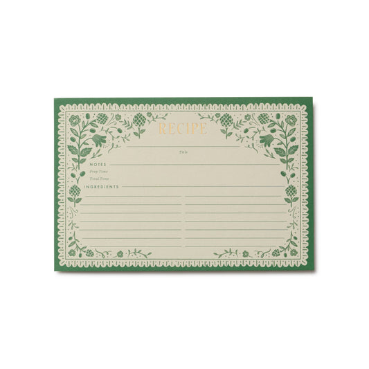 Pack of 12 Artichoke Recipe Cards