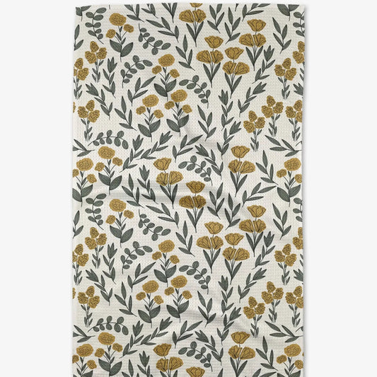 Charolette Yellow Tea Towel