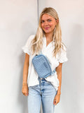Denim Woven Belt Bag