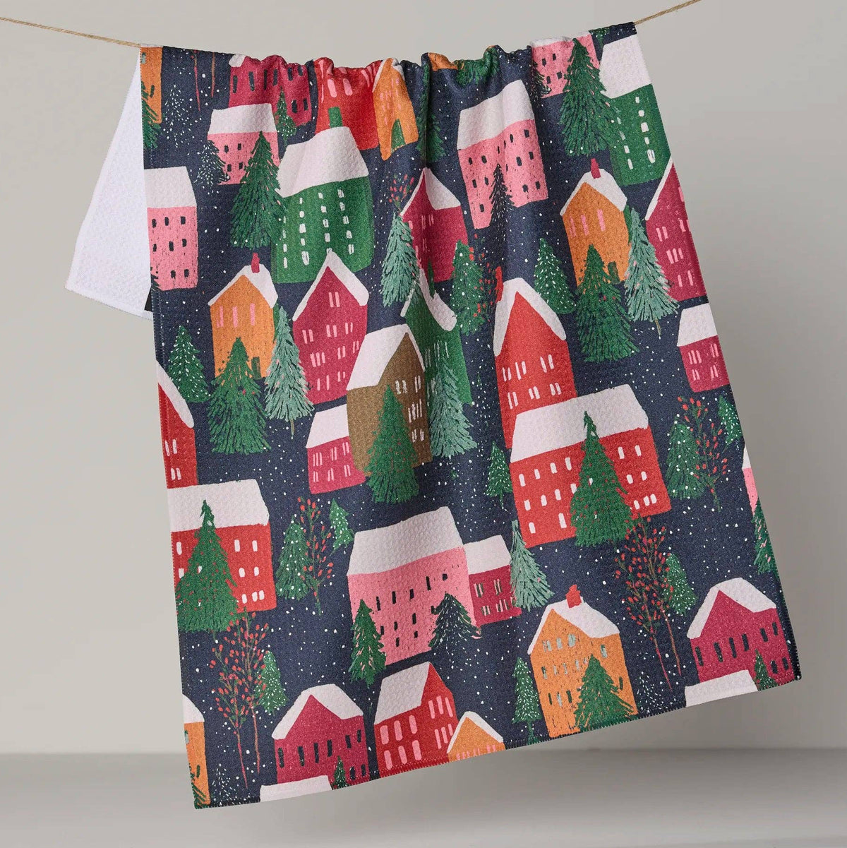 Alpine Village Tea Towel