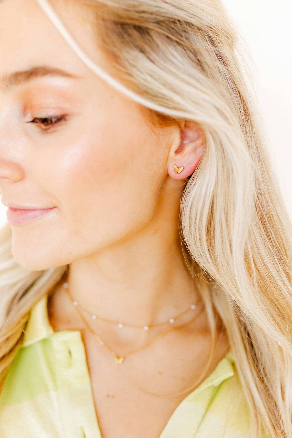 Screwback Stud Earrings - Bella Butterfly