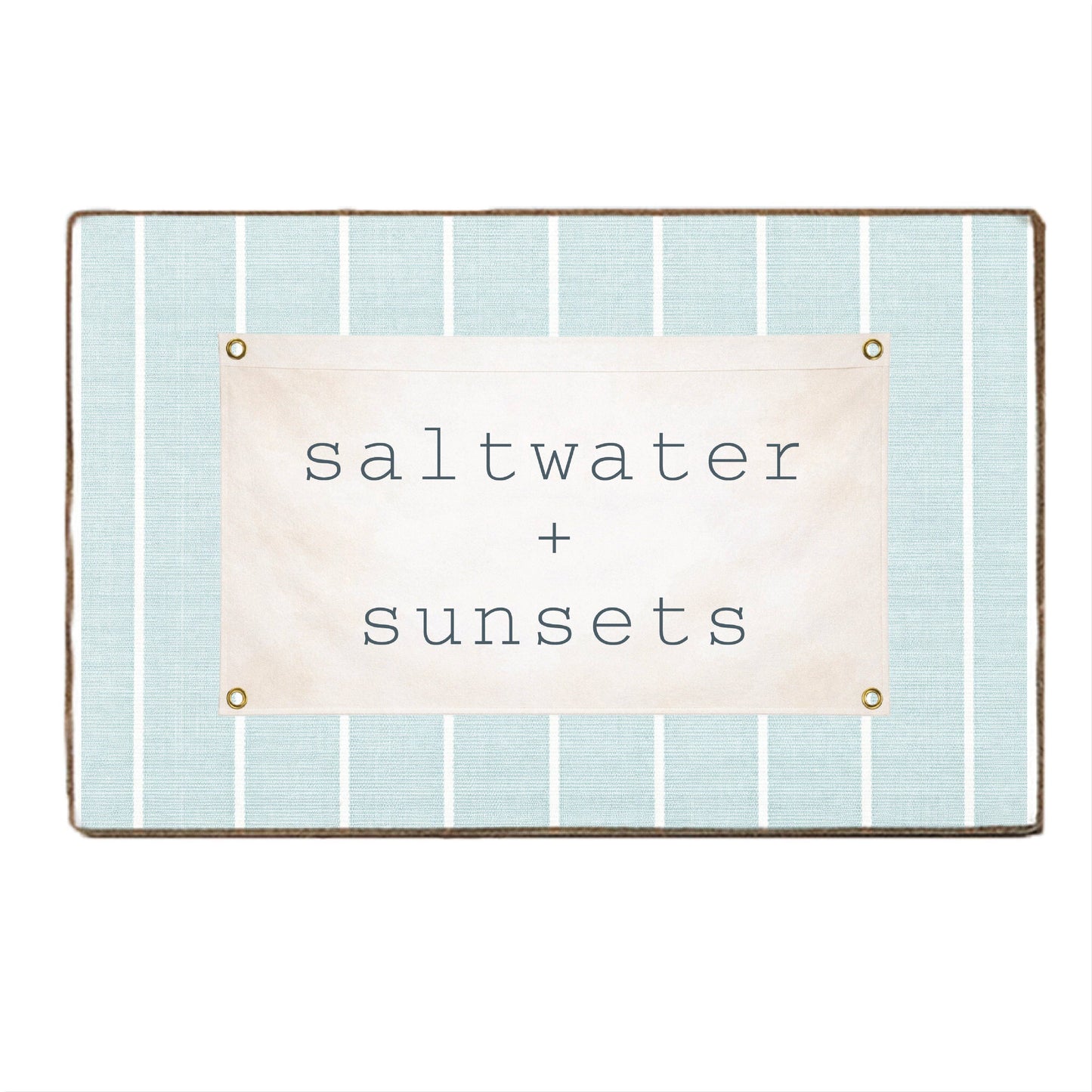 Saltwater + Sunsets Block Sign