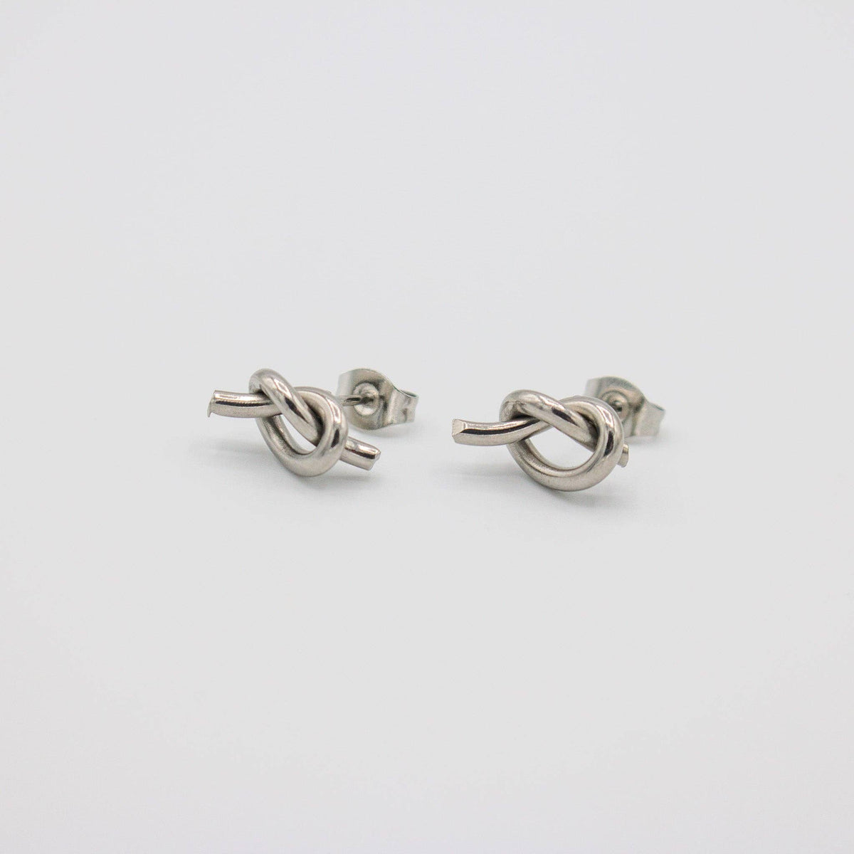 Silver Knot Studs