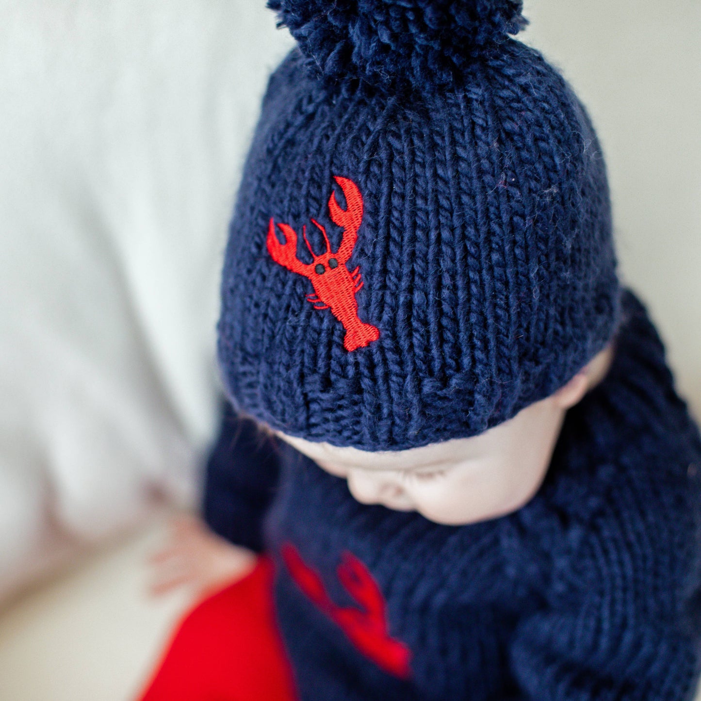 Lobster Beanie Hat for Baby & Kids: S (0-6 months)