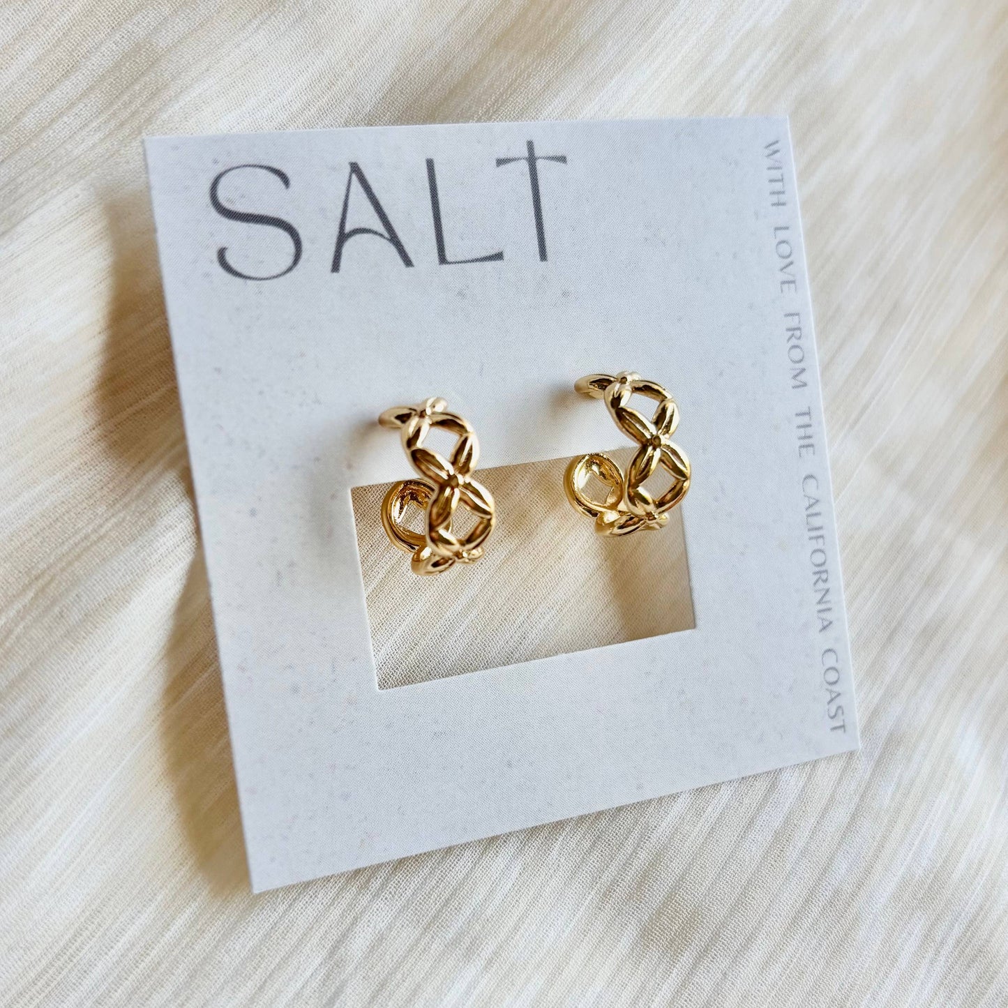 Criss Cross Hoop Earring