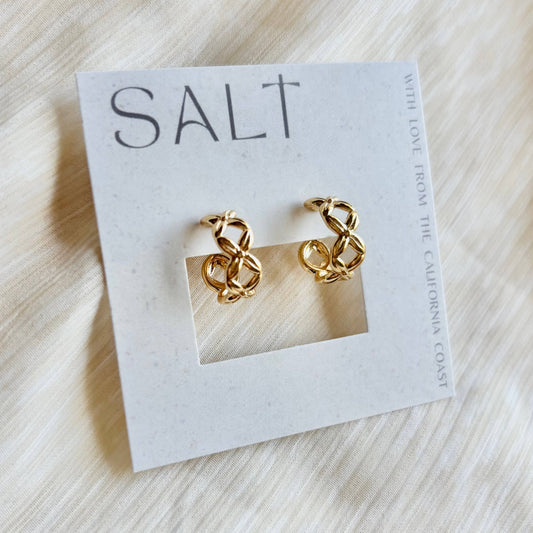 Criss Cross Hoop Earring
