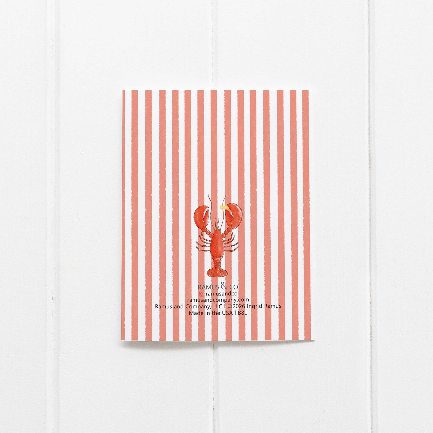 Wicked Good Birthday- Lobster Roll Greeting Card