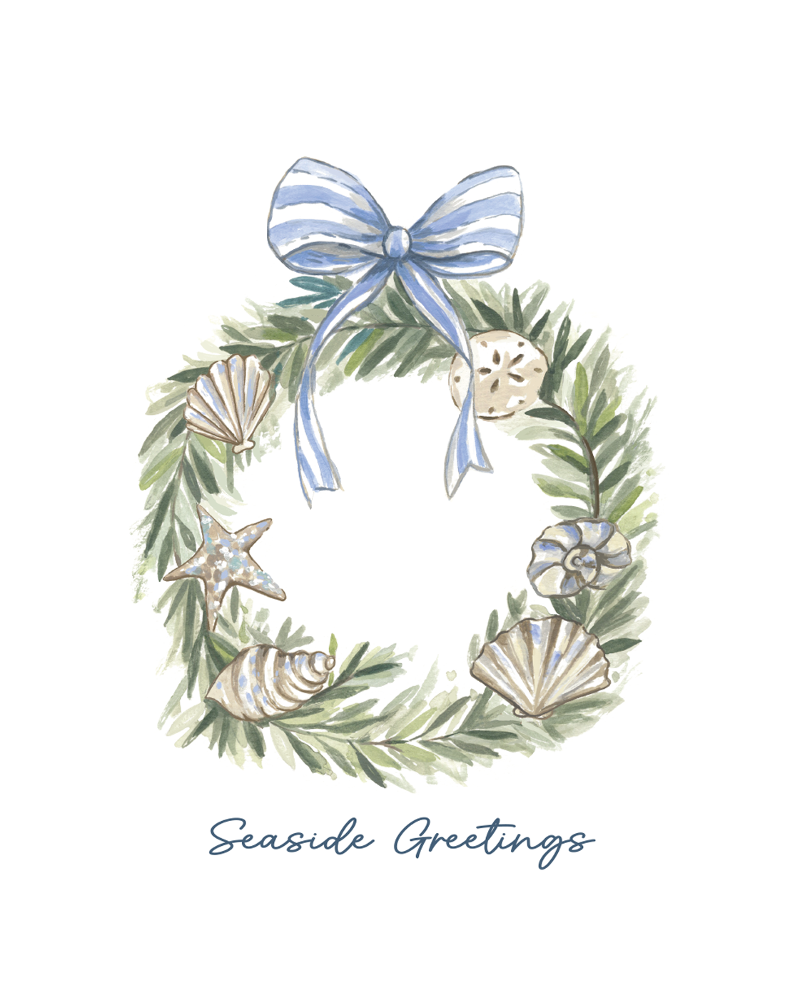 Holiday Wreath Box Set of 6 Cards