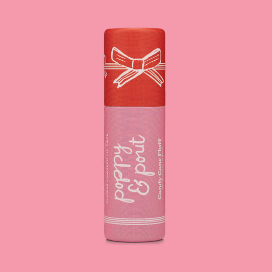 Poppy & Pout Limited Edition, Lip Balm, Holiday, Candy Cane Fluff