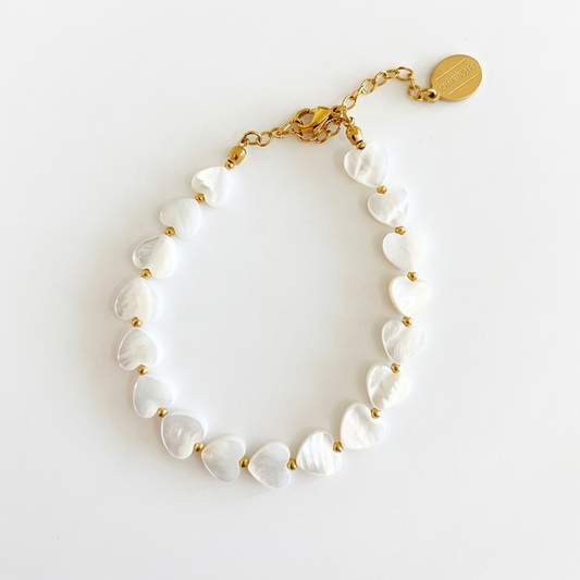 Heart Pearl Bracelet