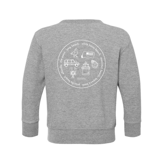 Iconic Local Toddler Crewneck - Grey