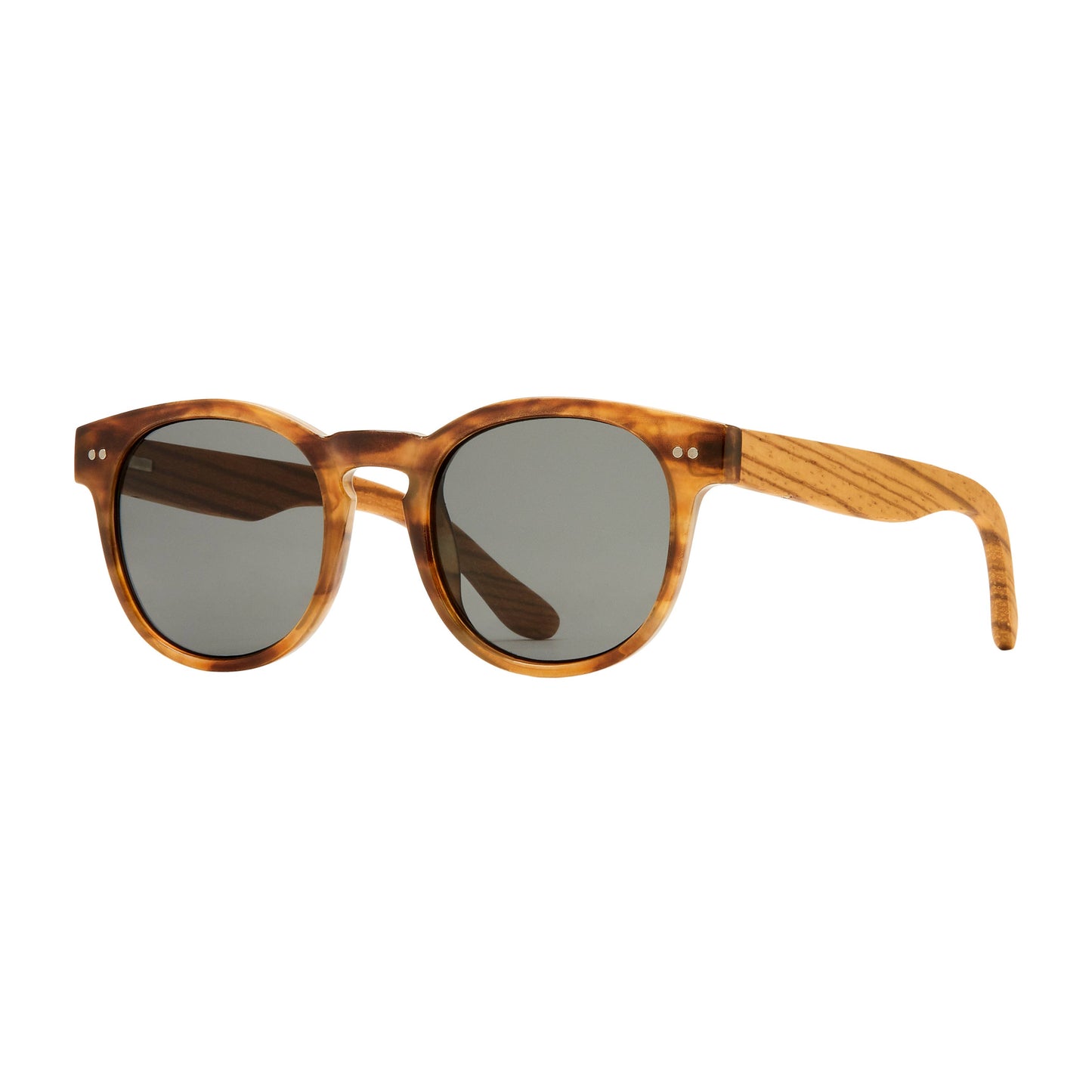 Ledger- Brown Marble / Walnut Wood/ Smoke Polarized