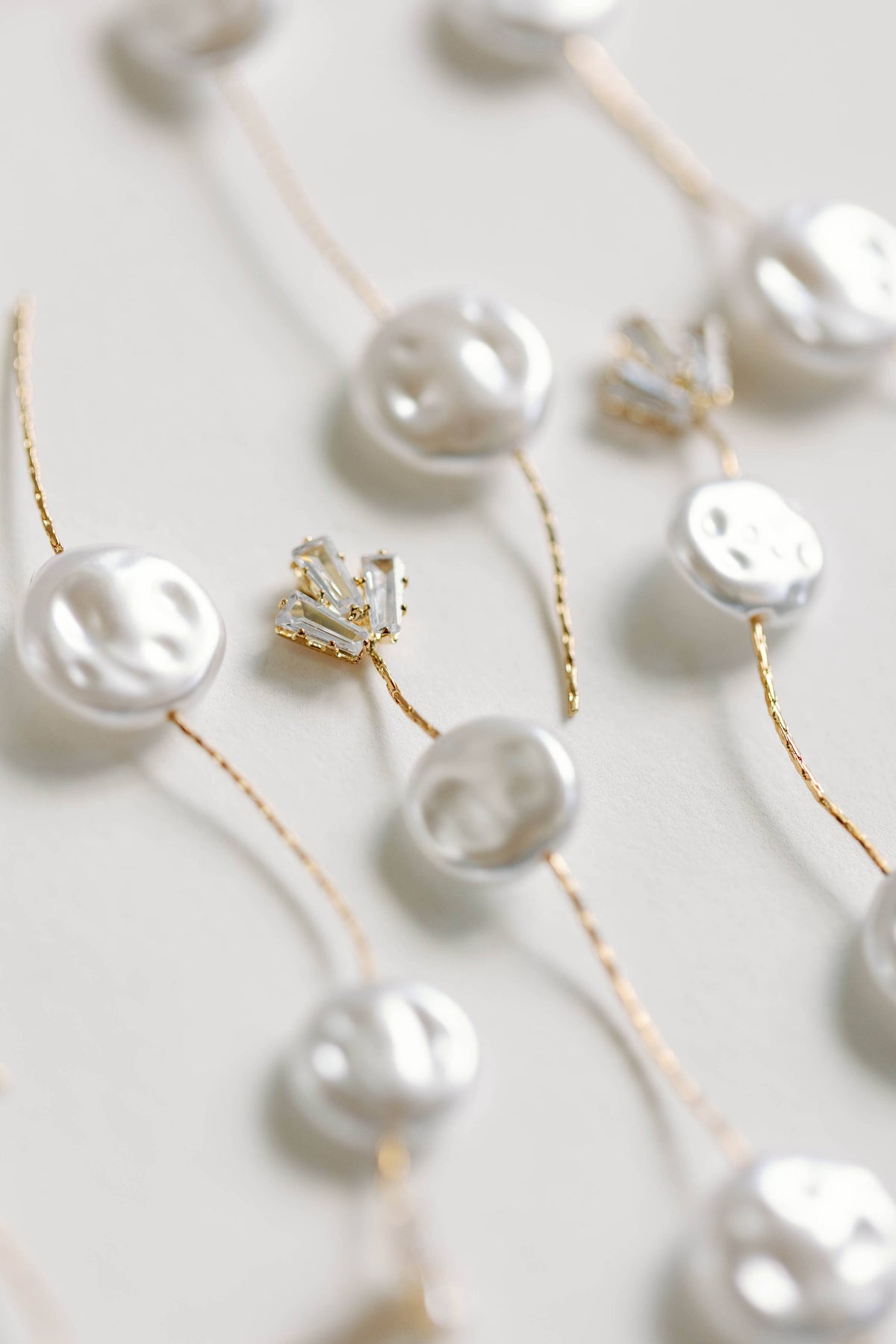 Pearl and Diamond Drop Earrings