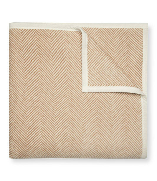 Harborview Herringbone Tan Blanket: Original